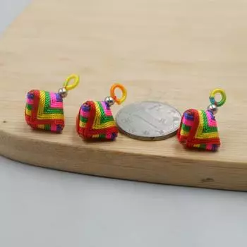 Сплетенный вручную маленький кулон Цзунцзы с изображением драконьих лодок, разноцветная веревка, саше для малышей, аксессуары для ножек и ножек Winding dumplings фиолетовый