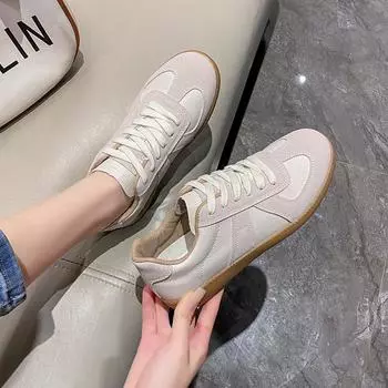 Splicing Cross Tie Простые и удобные женские туфли на плоской подошве 35 чёрный