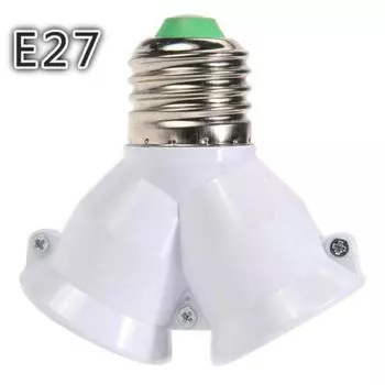 Splitter Adapter Creative High Quality Extender Splitter Converter Plug E27 To 2-e27 Copper Contact Home Accessories Lamp Holder