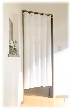 Сплошная белая гармошка для комнаты Длинная тепло-холод регулируемая C119 Штора, Разделитель, Занавеска, Перегородка, Гардероб, Приватность, Блокировка, Защита, Длина, 170см, белый