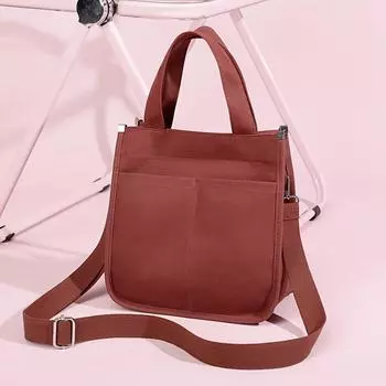 Сплошная цветная холщовая сумка, винтажная женская сумка на плечо, маленькая большая сумка, легкая сумка через плечо чёрный