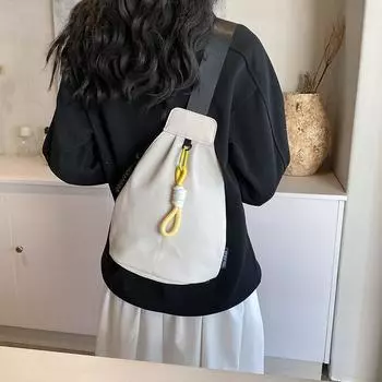 Сплошная цветная нагрудная сумка, женская сумка через плечо, мужская сумка через плечо белый