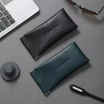 Сплошная цветная самозакрывающаяся сумка для очков, водонепроницаемая мини-косметичка, простая сумка для хранения помады для мужчин