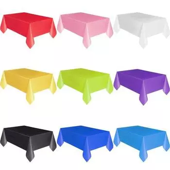 Сплошная цветная скатерть, свадебный банкет, ужин, крышка стола, маслостойкий декор белый