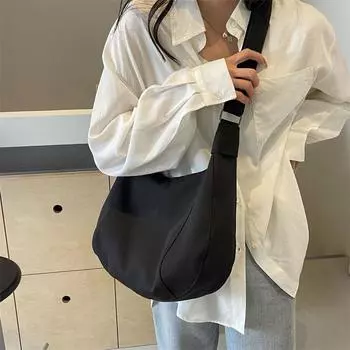 Сплошная цветная сумка через плечо, женская сумка-мессенджер, сумка-тоут для студентов коричневый