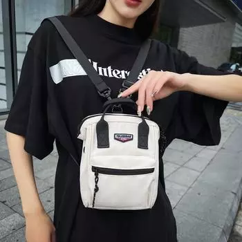 Сплошная цветная сумка через плечо, женский мини-рюкзак, мужская сумка через плечо