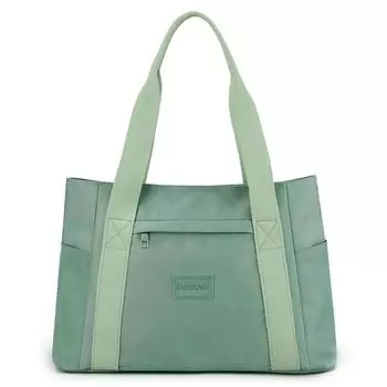 Сплошная цветная сумка-тоут, женская нейлоновая сумка через плечо большой емкости, женская сумка оранжевый