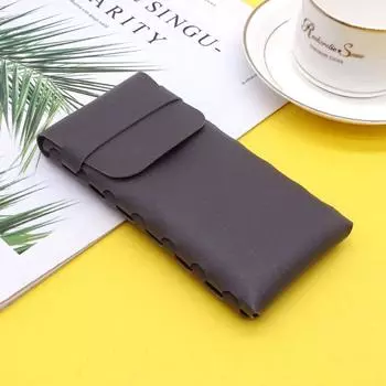 Сплошная кожаная сумка для солнцезащитных очков, водонепроницаемый держатель для очков, футляр для очков женский/мужской