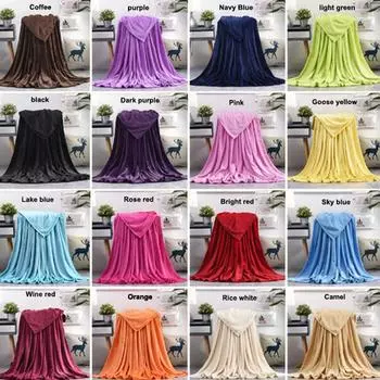 Сплошное цветное шерстяное одеяло Farai, коралловое шерстяное одеяло для домашних животных, фланелевое одеяло с перекрестной границей, подарочное коралловое шерстяное одеяло 100*150cm красный