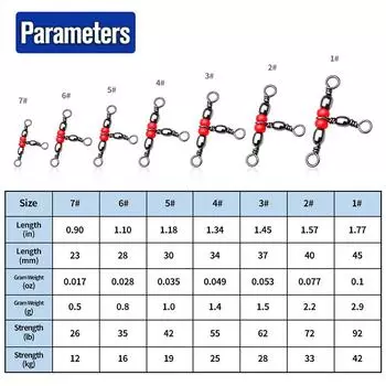 Сплошное кольцо рыболовные снасти аксессуары рыболовное оборудование тройные вертлюги подшипник соединитель рыболовные крючки
