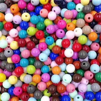 Сплошной цвет 8 мм 40 шт. ожерелье браслет кулон свободные бусины оптовая продажа ремесла DIY ювелирные аксессуары королевский синий
