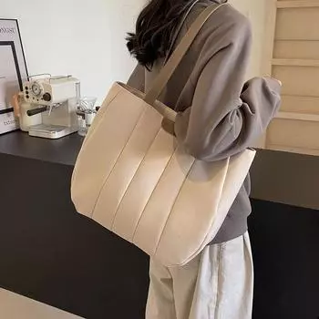 Сплошной цвет, большая емкость, холщовая сумка, женская студенческая сумка на плечо чёрный