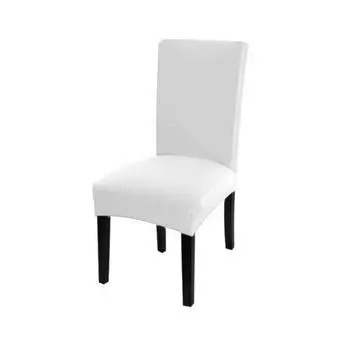 Сплошной цвет чехол на стул спандекс стрейч чехлы на стулья чехлы на стулья для кухни столовая кухня свадебный банкет светло-коричневого