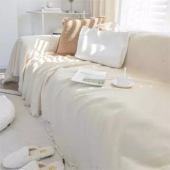 Сплошной цвет диванное полотенце Four Seasons универсальный синельный чехол для диванной подушки с защитой от царапин, простой современный универсальный чехол для дивана 180*180cm