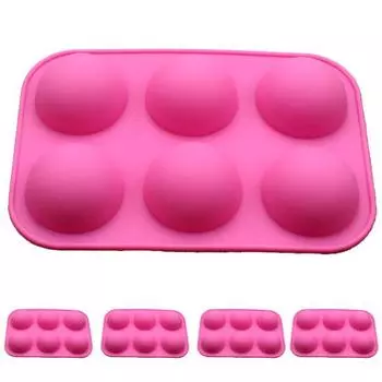 Сплошной цвет формы торт силиконовая полусфера DIY кексы десерт формы для выпечки