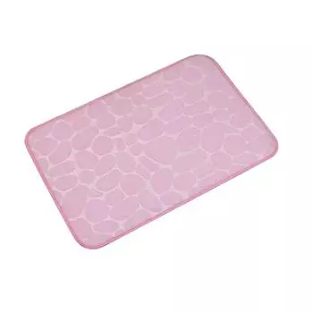 Сплошной цвет гальки с тиснением в дверном проеме ковер для ванной комнаты простой стиль водопоглощающий коврик для ног нескользящий массажный коврик для ванной комнаты 40*60cm бордовый