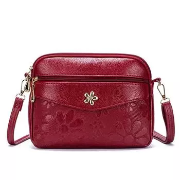 Сплошной цвет из искусственной кожи, женская сумка на плечо, модный дизайн, женские маленькие сумки через плечо