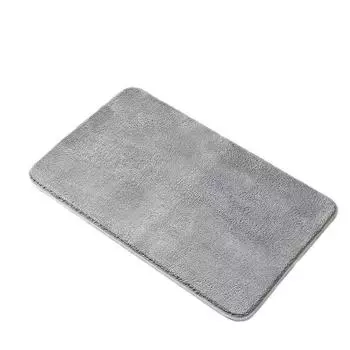 Сплошной цвет кашемира, впитывающий напольный коврик для ванной комнаты, нескользящий коврик для ног, коврик для входной двери, коврик для спальни, гостиной, входной ковер 40*60cm