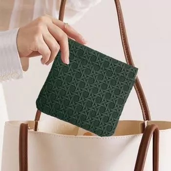 Сплошной цвет Кошелек для монет на молнии Сумка для хранения денег Портативный кошелек из искусственной кожи Держатель для кредитных карт для ID-карты Губная помада Ювелирные изделия Наушники Данные чёрный