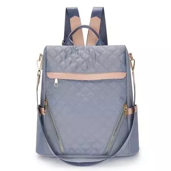 Сплошной цвет модный рюкзак для женщин ромбовидной сетки дорожный рюкзак чёрный