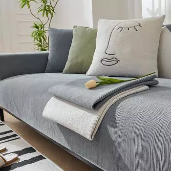 Сплошной цвет, подушка для дивана, легкая, роскошная, современная, против кошачьих царапин, высококачественная, универсальный, нескользящий чехол для дивана, полотенце, простая ткань для подушки на сиденье 70*70