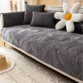 Сплошной цвет, простая угловая подушка для дивана, универсальная подушка на четыре сезона, нескользящий чехол для дивана, толстый плюшевый чехол для полотенца, тканевая подушка 70x70cm озеро синий