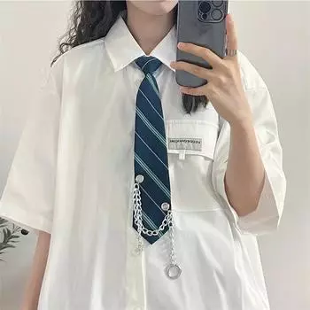 Сплошной цвет рубашки с завязками на цепочке, женская блузка с короткими рукавами, летнее свободное платье Blusas в стиле консервативного стиля M чёрный