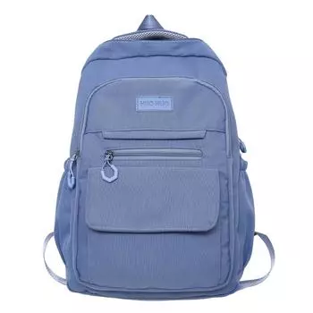 Сплошной цвет рюкзак унисекс младших школьников большая вместительная школьная сумка легкая дорожная сумка белый