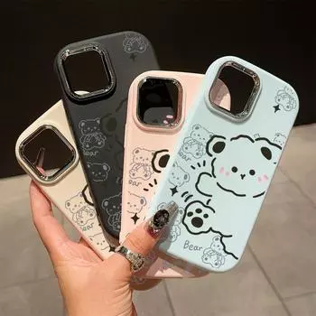 Сплошной цвет с серебряным краем линзы, жирный корпус, Мягкий ТПУ, жидкий силиконовый чехол, противоударный чехол для телефона для Xiaomi Redmi Samsung Redmi 10 синий