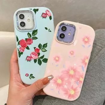 Сплошной цвет с серебряным краем линзы, жирный корпус, мягкий ТПУ, жидкий силиконовый чехол, противоударный чехол для телефона для OPPO Reno Realme OnePlus OPPO A12E синий