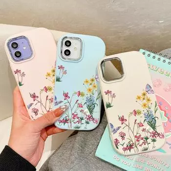 Сплошной цвет с серебряным краем линзы, жирный корпус, мягкий жидкий силиконовый чехол из ТПУ, противоударный чехол для телефона для Huawei Honor iPhone Infinix Tecno Vivo Huawei P40 Lite 5G розовый