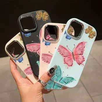 Сплошной цвет с серебряным краем линзы, жирный корпус, Мягкий ТПУ, жидкий силиконовый чехол, противоударный чехол для телефона для Xiaomi Redmi Samsung Samsung A51 белый