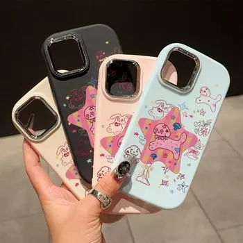 Сплошной цвет с серебряным краем линзы, жирный корпус, Мягкий ТПУ, жидкий силиконовый чехол, противоударный чехол для телефона для Xiaomi Redmi Samsung Samsung F22 белый