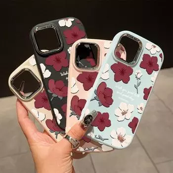 Сплошной цвет с серебряным краем линзы, жирный корпус, Мягкий ТПУ, жидкий силиконовый чехол, противоударный чехол для телефона для Xiaomi Redmi Samsung Redmi 13C 5G синий