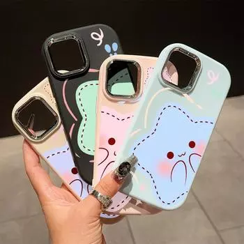 Сплошной цвет с серебряным краем линзы, жирный корпус, Мягкий ТПУ, жидкий силиконовый чехол, противоударный чехол для телефона для Xiaomi Redmi Samsung Samsung M02 белый