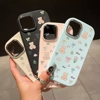 Сплошной цвет с серебряным краем линзы, жирный корпус, Мягкий ТПУ, жидкий силиконовый чехол, противоударный чехол для телефона для Xiaomi Redmi Samsung Xiaomi Poco M5S чёрный