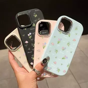 Сплошной цвет с серебряным краем линзы, жирный корпус, Мягкий ТПУ, жидкий силиконовый чехол, противоударный чехол для телефона для Xiaomi Redmi Samsung Redmi 10A чёрный