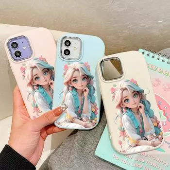 Сплошной цвет с серебряным краем линзы, жирный корпус, мягкий жидкий силиконовый чехол из ТПУ, противоударный чехол для телефона для Huawei Honor iPhone Infinix Tecno Vivo Vivo Y52T 5G чёрный