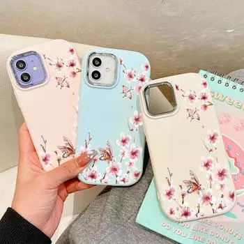 Сплошной цвет с серебряным краем линзы, жирный корпус, мягкий жидкий силиконовый чехол из ТПУ, противоударный чехол для телефона для Huawei Honor iPhone Infinix Tecno Vivo Vivo Y5S белый