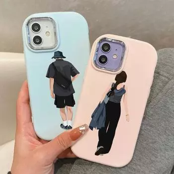 Сплошной цвет с серебряным краем линзы, жирный корпус, мягкий ТПУ, жидкий силиконовый чехол, противоударный чехол для телефона для OPPO Reno Realme OnePlus OPPO A35 синий