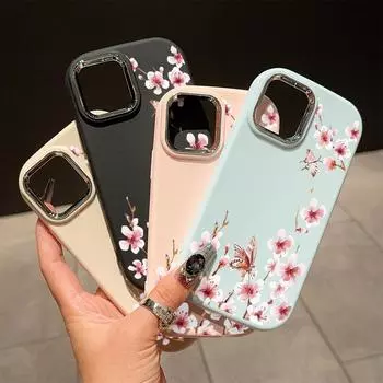 Сплошной цвет с серебряным краем линзы, жирный корпус, Мягкий ТПУ, жидкий силиконовый чехол, противоударный чехол для телефона для Xiaomi Redmi Samsung Samsung A04 синий