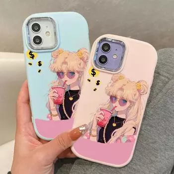 Сплошной цвет с серебряным краем линзы, жирный корпус, мягкий ТПУ, жидкий силиконовый чехол, противоударный чехол для телефона для OPPO Reno Realme OnePlus OnePlus Nord N20 5G чёрный