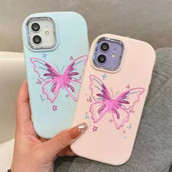 Сплошной цвет с серебряным краем линзы, жирный корпус, мягкий ТПУ, жидкий силиконовый чехол, противоударный чехол для телефона для OPPO Reno Realme OnePlus OPPO A53S 5G чёрный