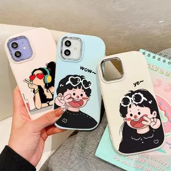 Сплошной цвет с серебряным краем линзы, жирный корпус, мягкий жидкий силиконовый чехол из ТПУ, противоударный чехол для телефона для Huawei Honor iPhone Infinix Tecno Vivo Huawei Nova 9 белый