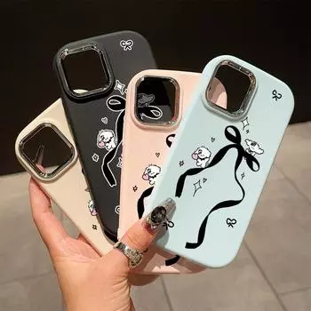 Сплошной цвет с серебряным краем линзы, жирный корпус, Мягкий ТПУ, жидкий силиконовый чехол, противоударный чехол для телефона для Xiaomi Redmi Samsung Redmi 13 розовый