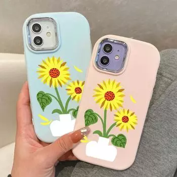 Сплошной цвет с серебряным краем линзы, жирный корпус, мягкий ТПУ, жидкий силиконовый чехол, противоударный чехол для телефона для OPPO Reno Realme OnePlus OPPO A12 синий