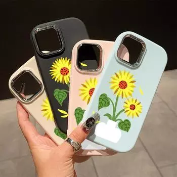 Сплошной цвет с серебряным краем линзы, жирный корпус, Мягкий ТПУ, жидкий силиконовый чехол, противоударный чехол для телефона для Xiaomi Redmi Samsung Redmi K40 Pro розовый