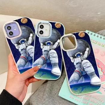 Сплошной цвет с серебряным краем линзы, жирный корпус, мягкий жидкий силиконовый чехол из ТПУ, противоударный чехол для телефона для Huawei Honor iPhone Infinix Tecno Vivo Vivo Y27 4G синий