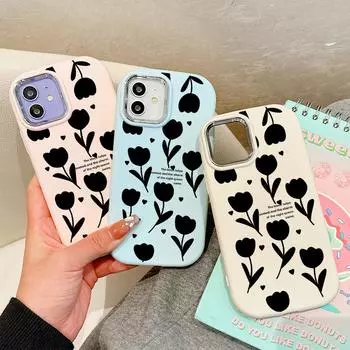 Сплошной цвет с серебряным краем линзы, жирный корпус, мягкий жидкий силиконовый чехол из ТПУ, противоударный чехол для телефона для Huawei Honor iPhone Infinix Tecno Vivo Huawei Nova 10 белый