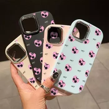 Сплошной цвет с серебряным краем линзы, жирный корпус, Мягкий ТПУ, жидкий силиконовый чехол, противоударный чехол для телефона для Xiaomi Redmi Samsung Redmi 9 Power розовый